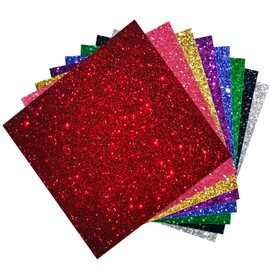 FaeliKnise Glitter Acrylic Sheets 1/8 in Thick 8x8 Cast Sparkly Acrylic Sheets 3mm for Laser Cutting, Engraving, Invitation Blanks, Signs, Festival Decorations(8, Assorted, 8"x8")