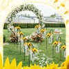 FoldTier 108 Pcs/12 Sets Sunflower Mason Jar Wedding Aisle Decorating