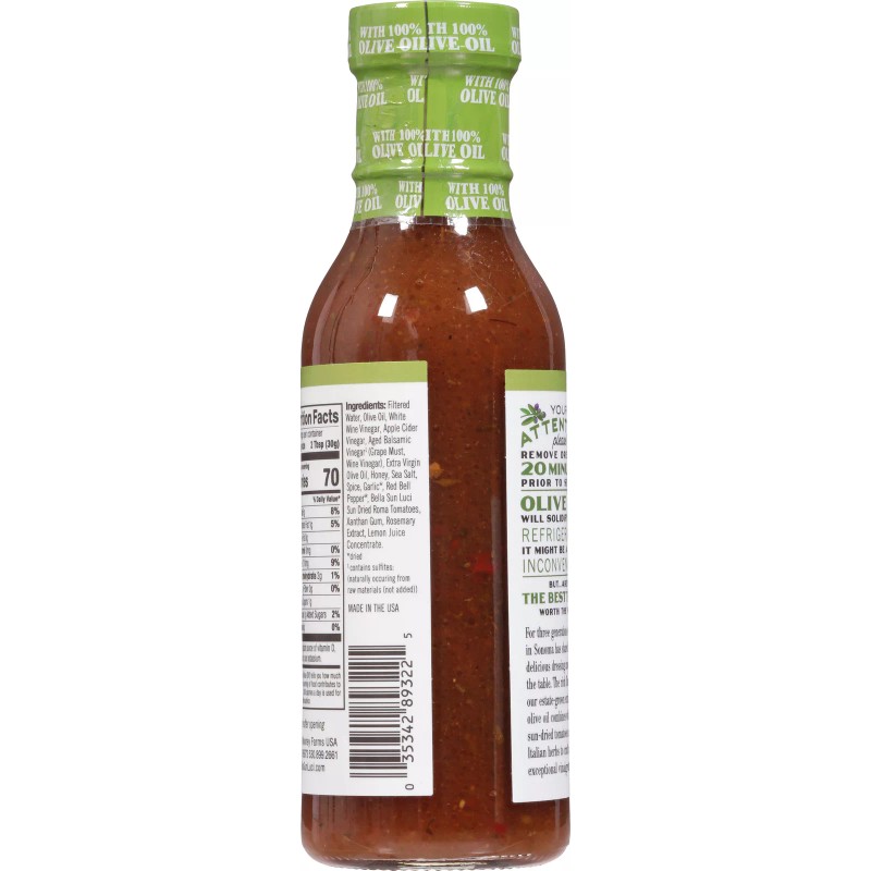 Bella Sun Luci Vinaigrette Sonoma 12 oz (Pack of 6)