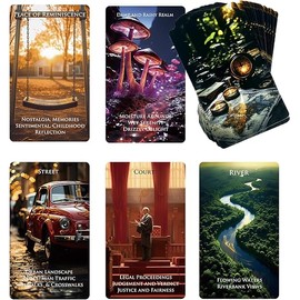 The Place Oracle Cards Deck - Tarot Cards for Destination, Beginner Oracle Deck, Foiled Oracle Cards with Meaning on Them -78 Location Cards