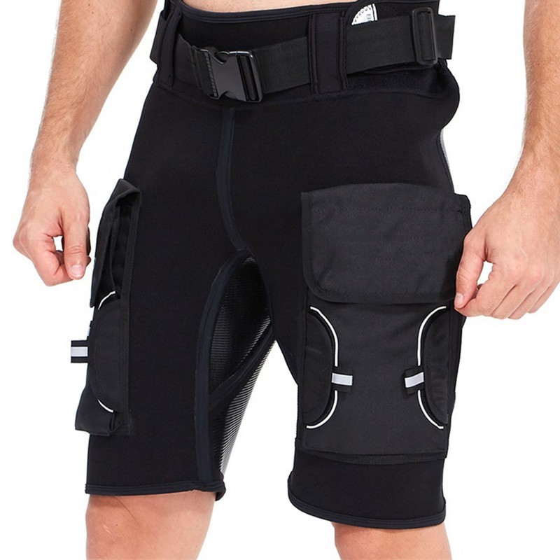 YONSUB Diving Tech Shorts with Pockets High Waist Keep Warm