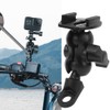 TELESIN 360 Degree Rotation Motorcycle Rearview Mirror Support Clamp Motion