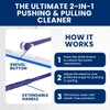 Squee-Jay Extendable Shower Squeegee with 180-Degree Rotating Blade for Push/Pull