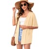 Wiwclo Short Sleeve Cardigans for Women Lightweight Summer Cardigan Kimono
