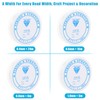 4 Pcs Bracelet Elastic, 0.4mm 0.6mm 0.8mm 1.0mm Elastic String,