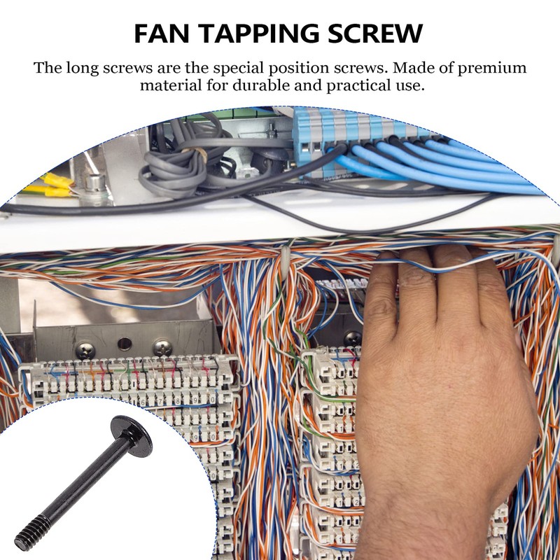 Scicalife 50pcs Computer Case Fan Screws - 30mm Reducing Vibration