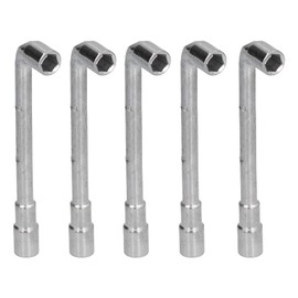 5Pcs Metric L Shaped Angled Hex Socket Wrench, 7mm L-Type Pipe Perforation Elbow Wrench Set Double-Head Elbow Hex Wrench for Mechanic Repair Tool