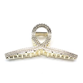 QinGoo Large Sparkly Hair Claw Wedding Hair Clip Adult Hair Accessories Stylish Women's Crystal