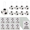 Jenaai Soccer Keychain Set with Inspirational Cards - 20 Pack