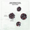 Blacke Rose Earrings 925 Sterling Silver Gothic Rose Stud Earrings