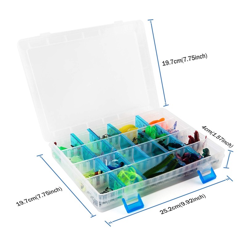RoseFlower 146 Pieces Fishing Lure Kits Mixed Universal Artificial Soft