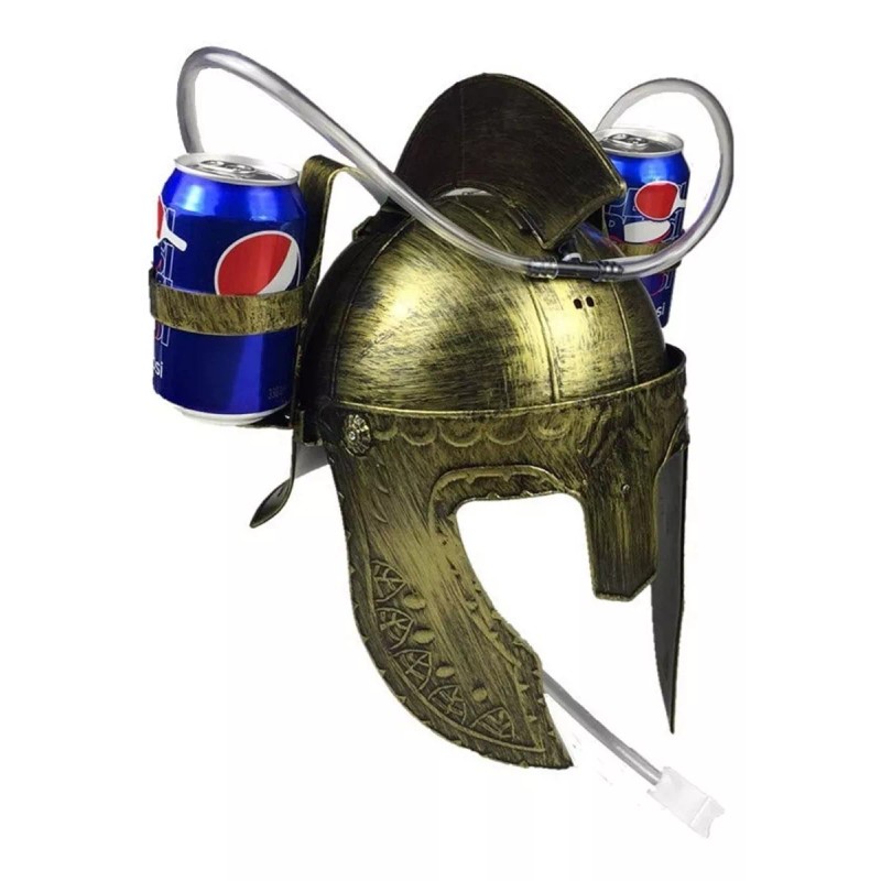 Argento SC Casco Porta Latas Cervecero Y Refresco Estilo Espartano