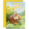Sister & Brother-In-Law Easter Card - Hoppy Easter - Medium