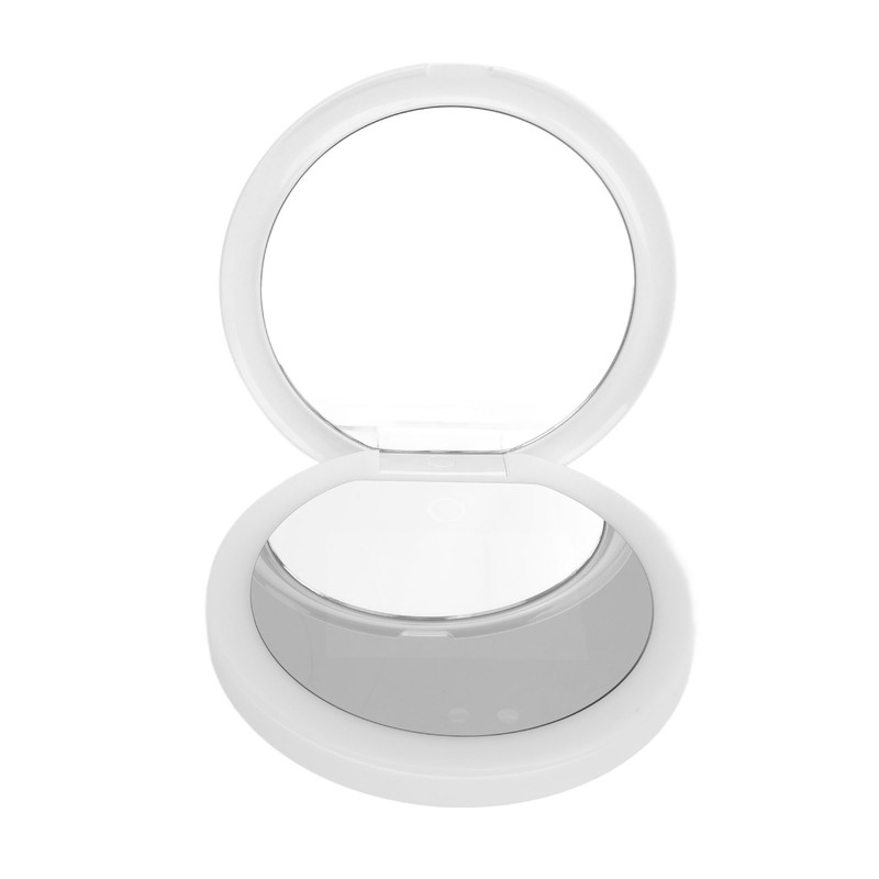 Sunscreen Testing UV Mirror 2X Magnification LED Light Double Sides