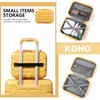 Kono Lightweight ABS Travel Makeup Carrying Case ABS Hard Shell