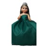 Muñeca Quinceañera Xv 15 Lacio Verde Botella