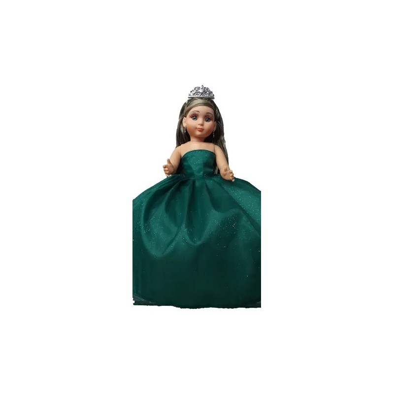 Muñeca Quinceañera Xv 15 Lacio Verde Botella