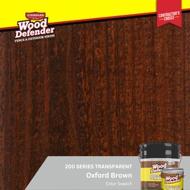 Wood Defender 200 Series Oxford Brown Transparent Stain & Sealer gallon