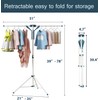 AUGMIRR Clothes Drying Racks, Height-Adjustable 52 Inches Updated Version,Stainless Steel