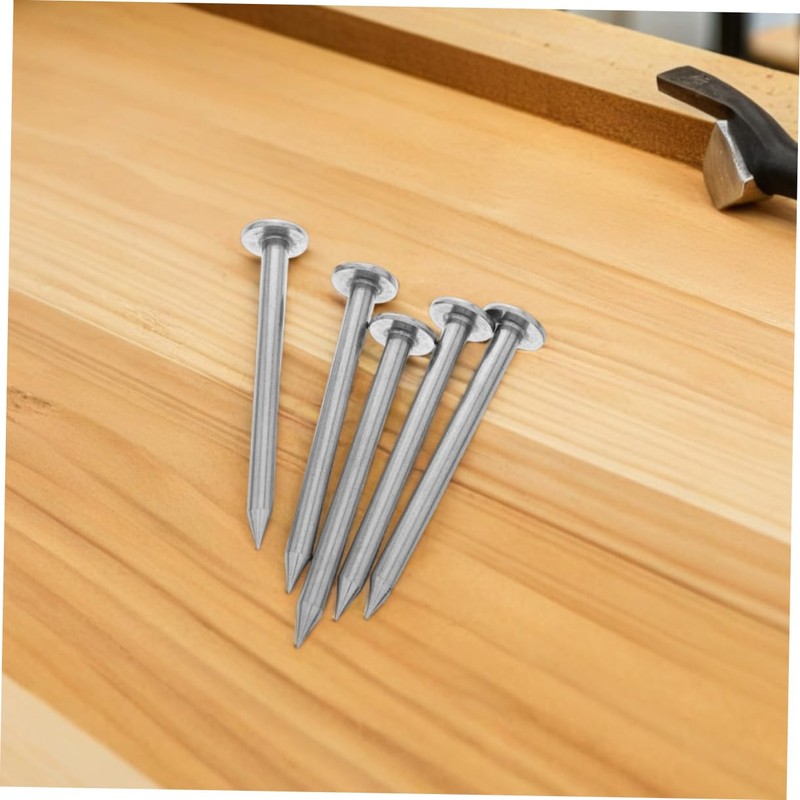 Abaodam 6pcs Heavy Duty Stainless Steel Survey Markers Durable Flat