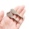 HappyHome Screwdriver Keychains, Phillips and Negative 2-Pack Portable Keychain with