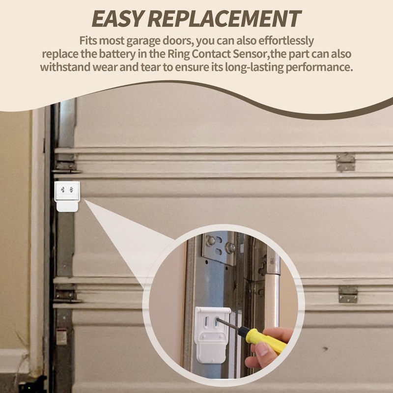 Garage Door Bracket Compatible with Ring Alarm Contact Sensor 2nd