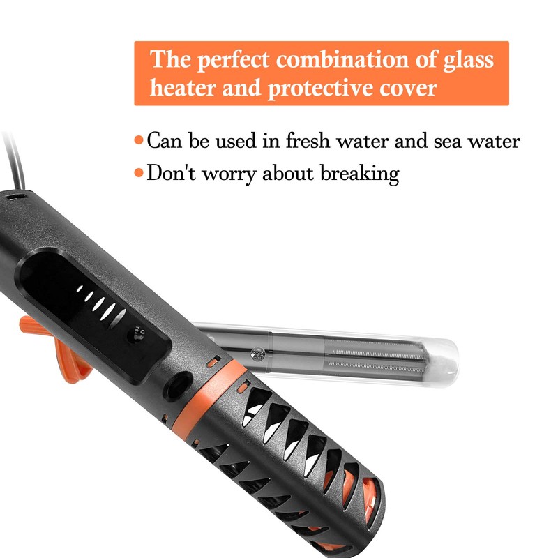 HITOP Adjustable Aquarium Heater with Protective Cover, 50W 100W 120W