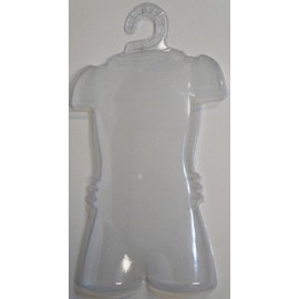 Henta Plastic Body Forms | Clothing Retail Store Mannequin (Clear, Child, Set of 10)