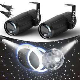 Disco Ball Spotlight 2 Pack 10W Pinspot Light Plug in for Disco Ball for Party Stage
