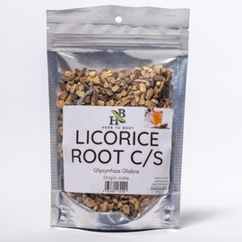 Herb To Body Licorice Root C/S | Cut & Sifted | Glycyrrhiza Glabra | Wildcrafted | 4oz