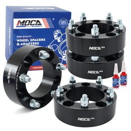 MOCA 4PCS 2" Wheel Spacers 5x5.5 Bolt Pattern 108mm Hub Bore fit 89-06 for Suzuki, 76-01 for Dodge Ram charger/1500/1500 Van, 63-06 for Ford F-100 Pickup/E-150/Bronco, 63-86 for Jeep CJ3/CJ5/CJ6/CJ7
