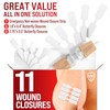 Emergency Wound Closure Strips - 11pk - 2 Types Easy