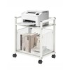 Hoyweo 2 Tier Printer Stand，Mobile Printer Stand with Storage，Under Desk