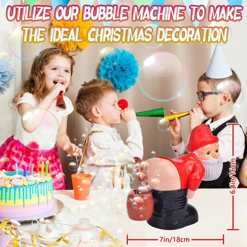 Bubble Machine for Babies, Farting Bubble Machine, Santa Bubble Machine