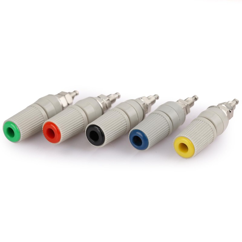 CLDIY Tin Brass Plated Insulated Binding Post Connectors for 5