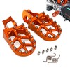 JFG RACING Dirt Bike Foot Pegs,CNC Wide Motorcycle Foot pegs Rest Pedals For 85 SX 18-22/ 125SX/250-450SX-F 16-22/ 250SX 2017-2022/ 125-530 EXC/EXC-F 17-22/ 125-300XC 17-22/ 250-450XC-F 16-22