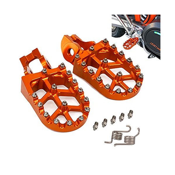 JFG RACING Dirt Bike Foot Pegs,CNC Wide Motorcycle Foot pegs