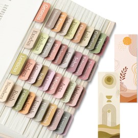 Mr. Pen- Bible Tabs with 2 Bookmark, 75 Tabs, Boho Theme, Laminated Bible Tabs for Women and Men, Bible Tabs for Study Bible, Bible Index Tabs, Bible Book Tabs, Bible Labels Tabs, Mr Pen Bible Tabs