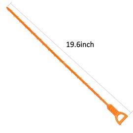 MIFXIN Hair Drain Clog Remover 20 Inch Flexible Hair Drain Catcher Sewer Pipe Cleaner Relief Cleaning Tool for Sink Tube Drain, Perfect for Strainers Pipes Bathroom Kitchen Shower (4 Pack)