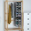 coastal rose Hanging Shoe Organizer for Closet, 20 Sections Hanging