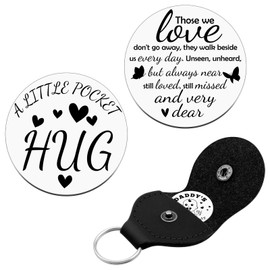 Baipilu Sympathy Gifts for Loss of Loved Pocket Hug Token Bereavement Gifts Condolences Gift for Loss Mom Dad Grandma Grandpa Memorial Miscarriage Gift for Mother Stainless Steel Double Side Coin