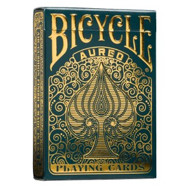 Bicycle Aureo Leonardo da Vinci Baraja de Cartas de Poker Premium de Colección, Color Dorado (1042051)