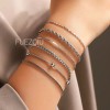 FUEZOIU Kit 12 Pulseras Joyeria Acero Inoxidable Mujer Hombre San
