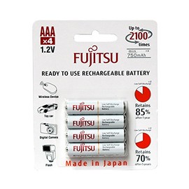 Fujitsu Batteries Fujitsu WHITE R03/AAA 750 mAh - 4 szt blister