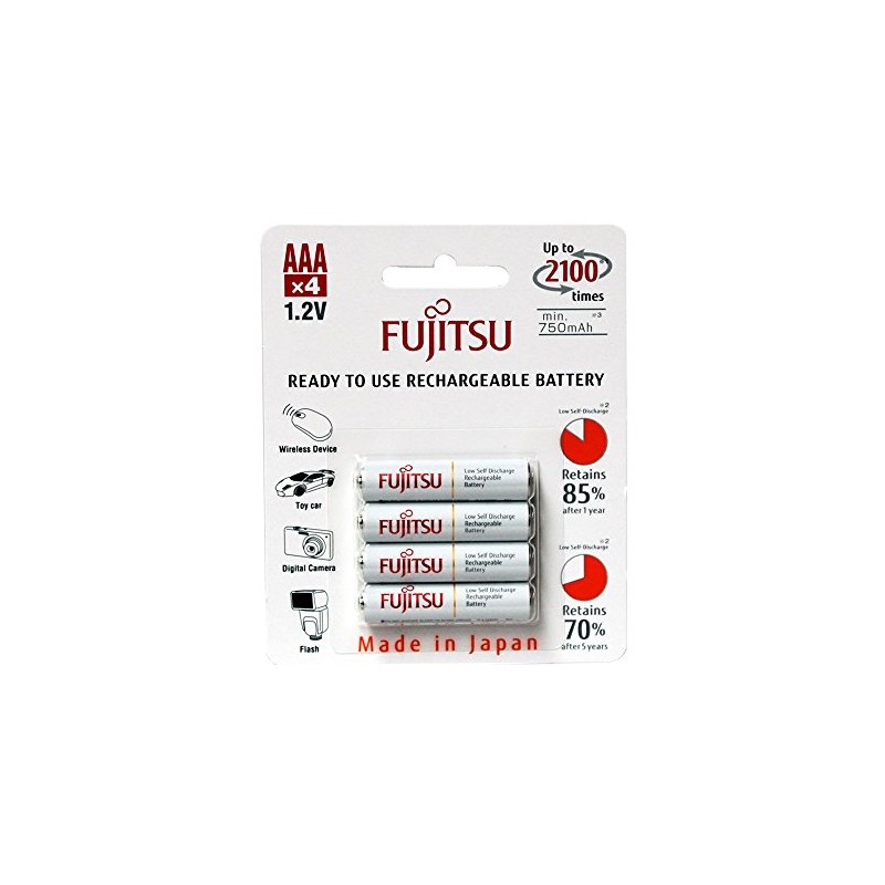 Fujitsu Batteries Fujitsu WHITE R03/AAA 750 mAh - 4 szt