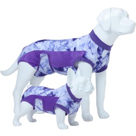 Knafe Recovery Suit for Dogs After Surgery – Breathable Dog Onesie Cone Alternative, Anti-Licking Surgical Suit for Spay Neuter Wounds, Comfortable E-Collar Replacement for Male & Female Dogs
