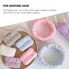 BIUDECO 2 Sets Face Wash Headbands Wristbands for Women Fluffy