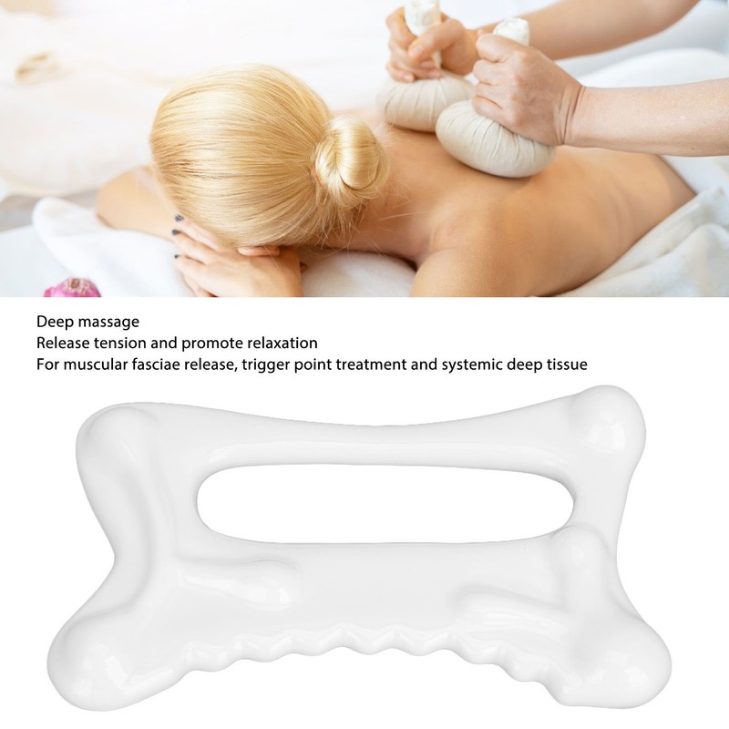 Ceramic Massager Tool Promotes Muscle Relaxation Face Body Contouring Guasha