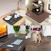 JJJ.FEB Drying Mat Dish Drying Mat Absorbent Mat Roll-up Storage,