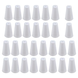 ZZLZX 30PCS Shutter Threaded Drawstring Tassels Pull Cord Tassels Plastic Blinds Cord Knob Drip Ends Plastic Window Blind Cord Knobs Drops Pull End for Blinds or Shades